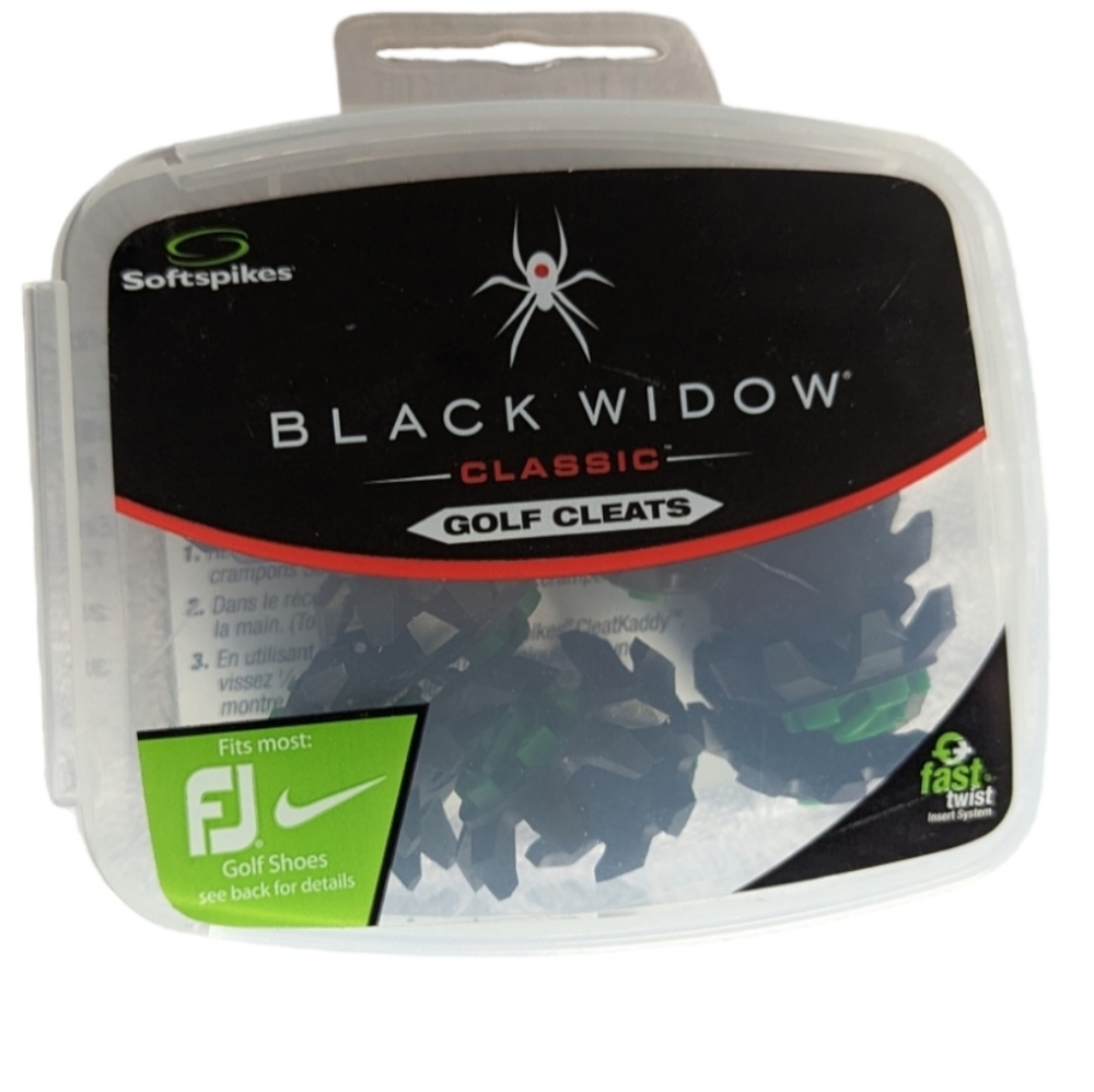 Black Widow Softspikes Old Stock Fits Most Footjoy Cleats Spikes 18 Black Green